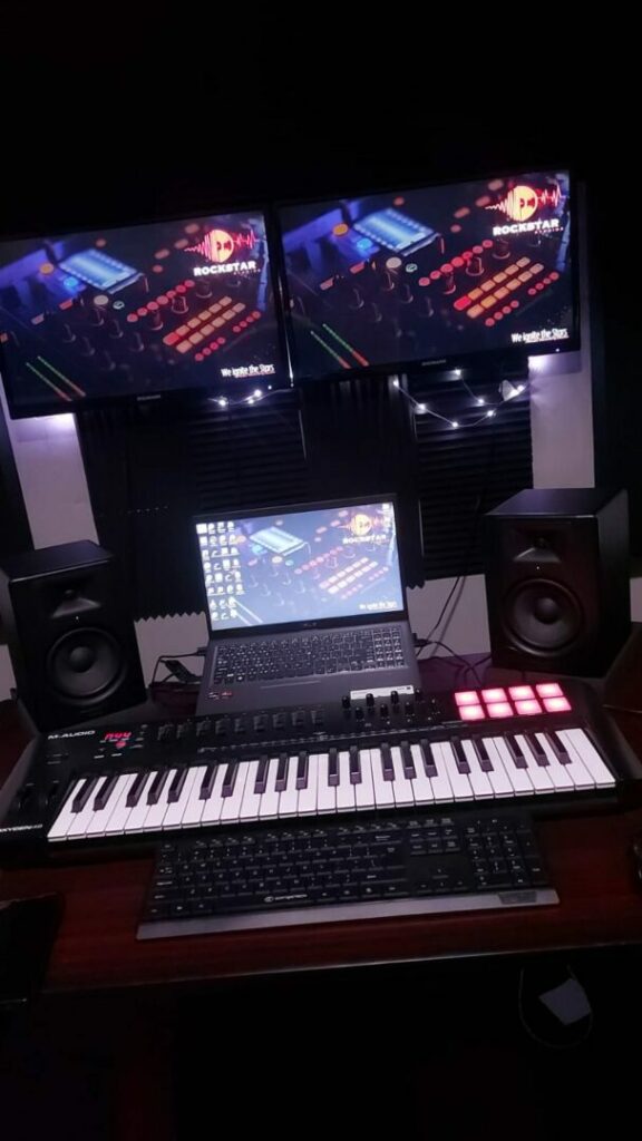 Backtrack production services at a recording studio in South Africa