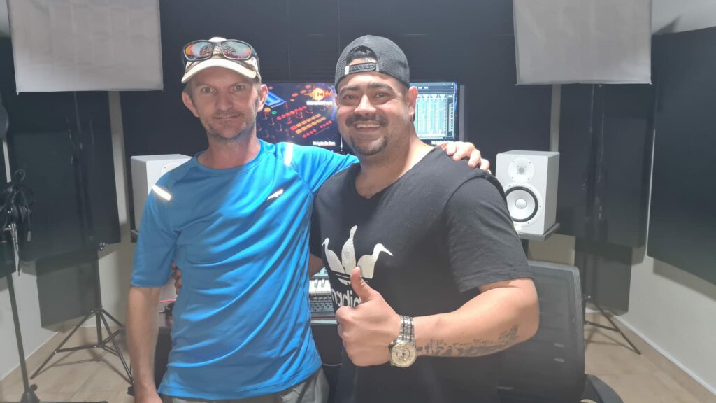 Backtrack production services at a recording studio in South Africa